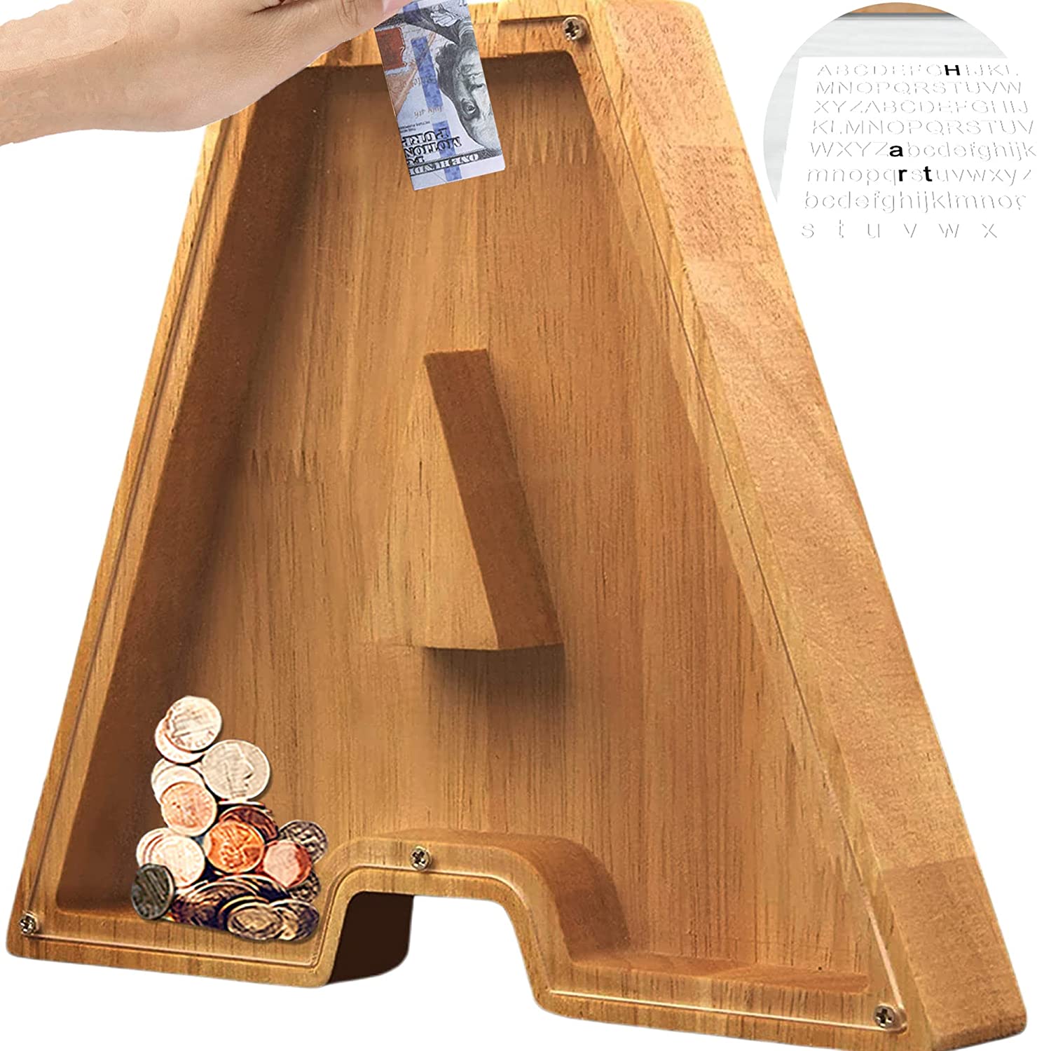 🔥LAST DAY 50% OFF🔥Piggy Bank-Wood Gift For Kids