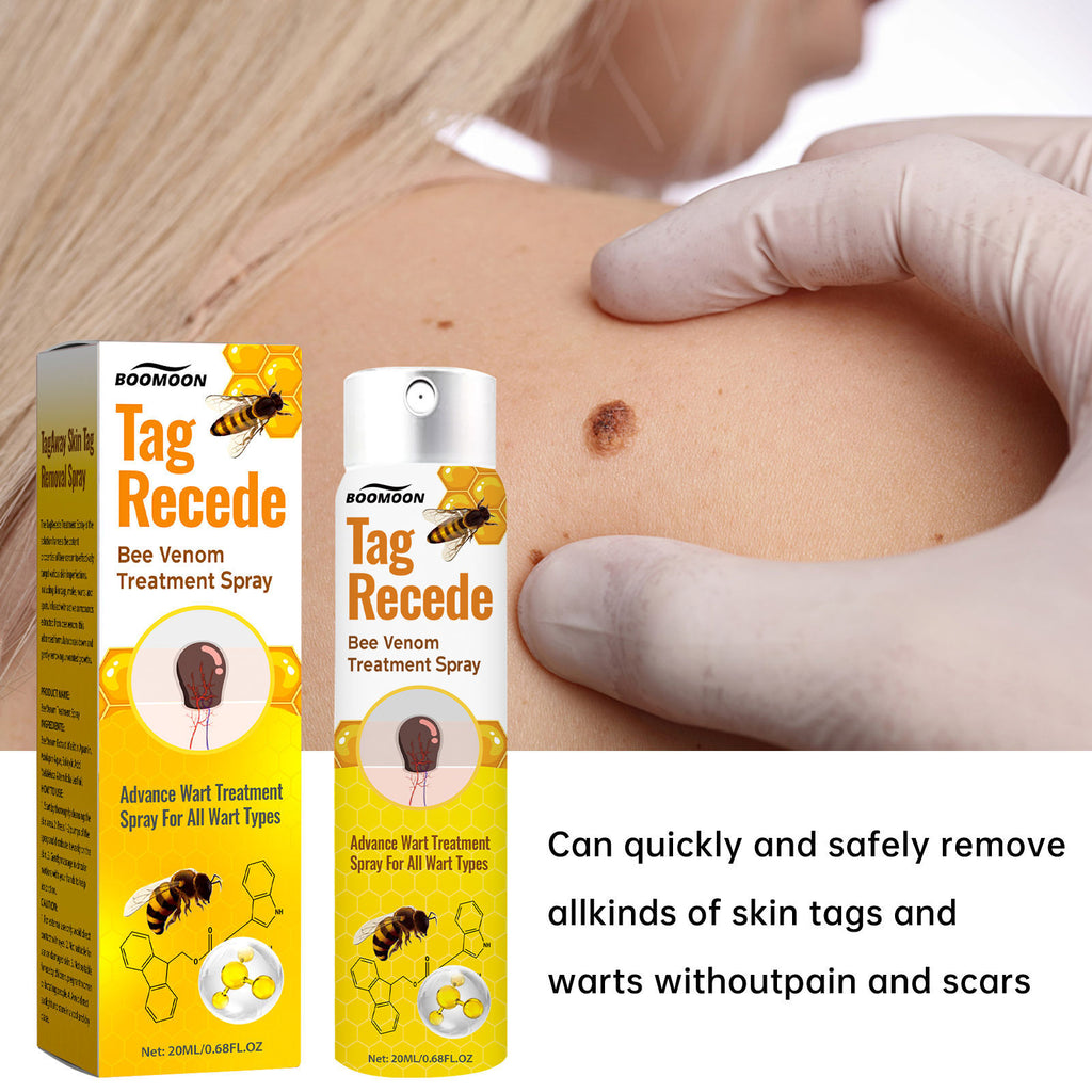 BeeRx Mole Removal Spray completely removes skin tags in just 7 days and promotes natural skin regeneration!