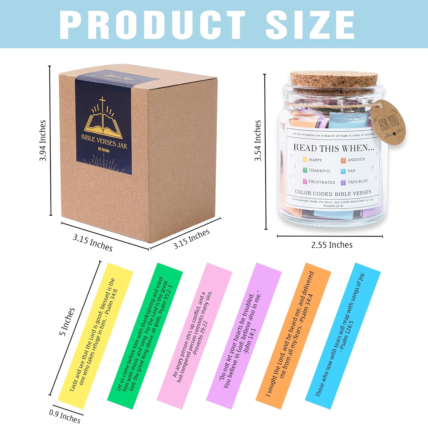 🔥Last Day Promotion - 49% OFF🎁Read This When Bible Verses Jar For Daily Encouragement