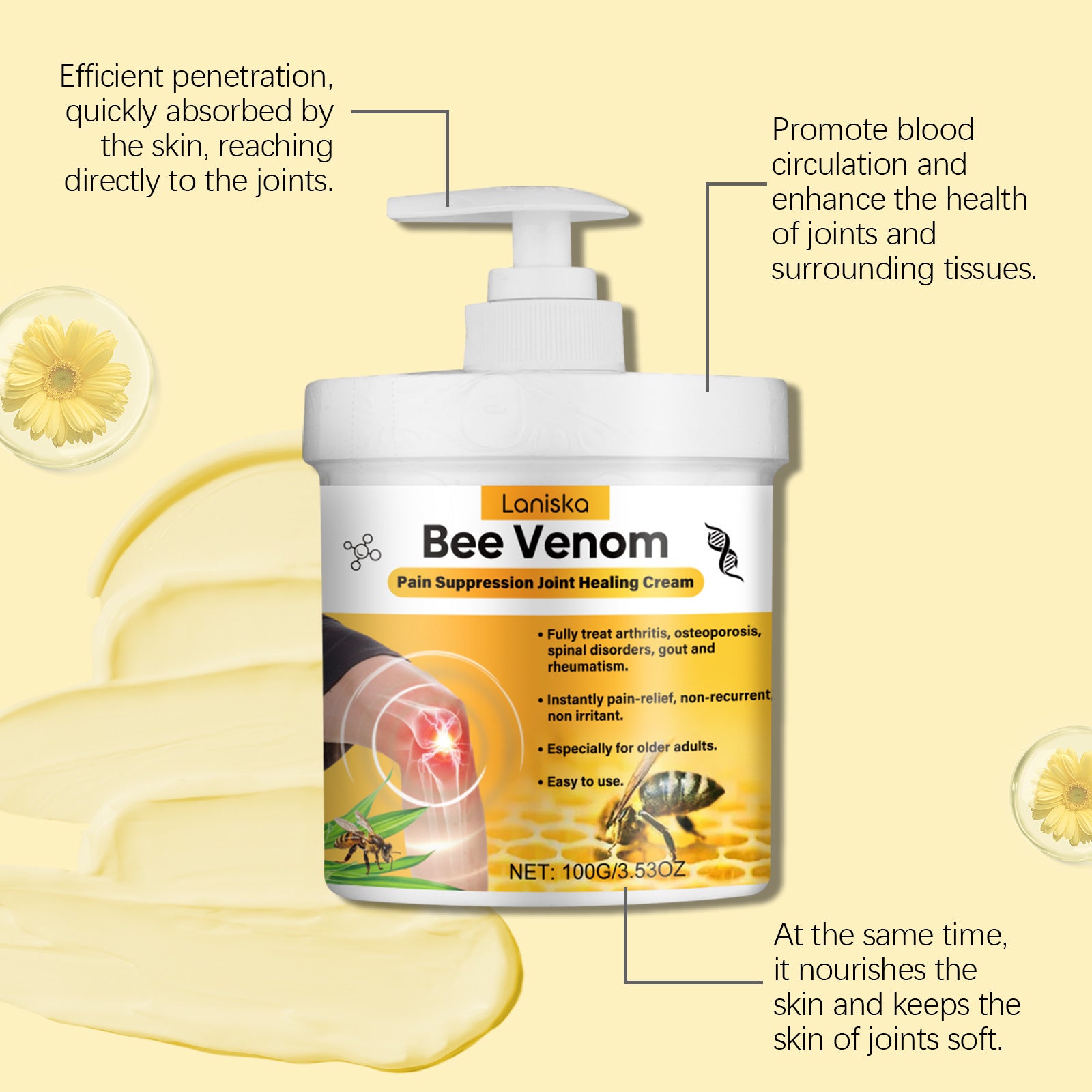 🥰Say goodbye to joint pain-ApisRx Bee Venom Balm