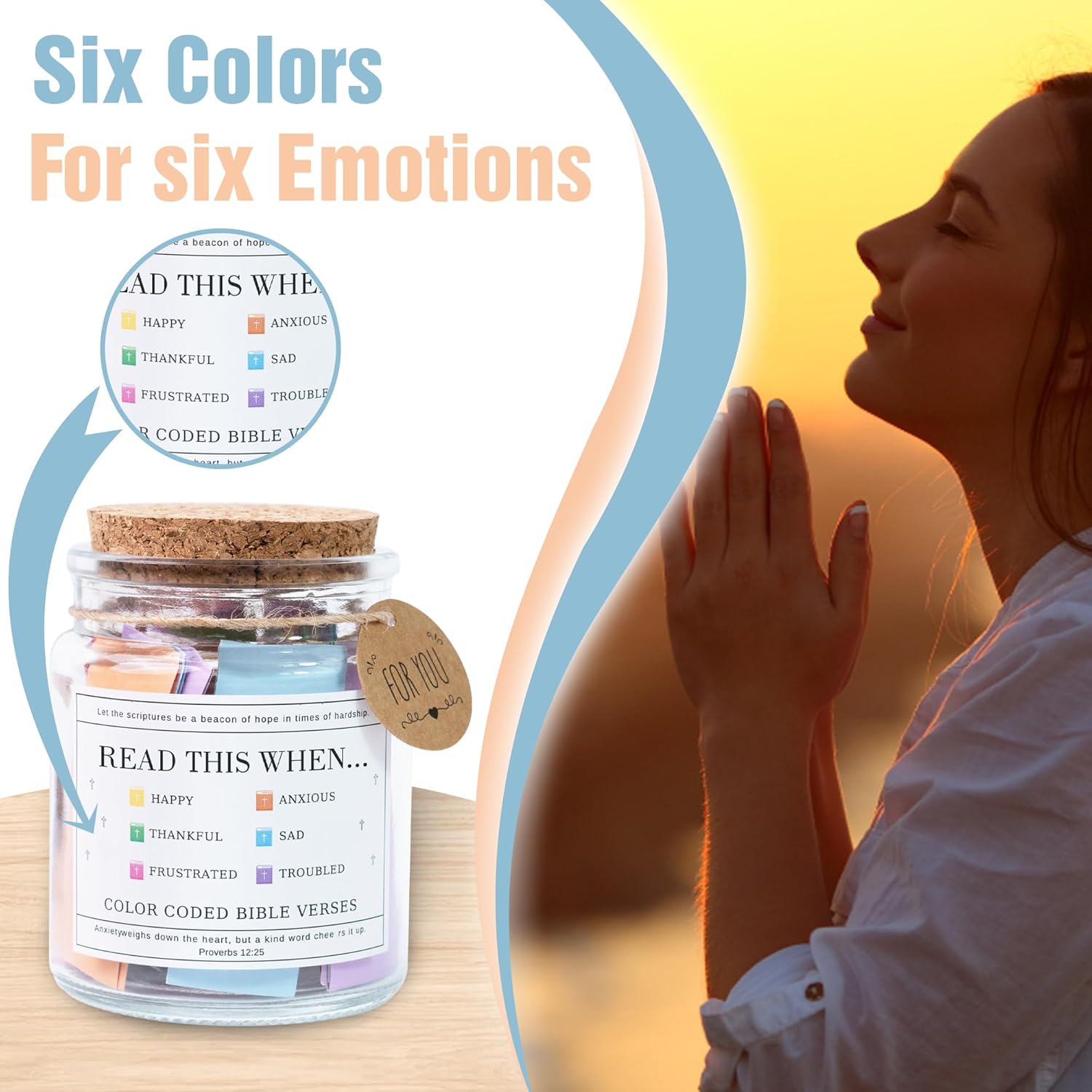 🔥Last Day Promotion - 49% OFF🎁Read This When Bible Verses Jar For Daily Encouragement